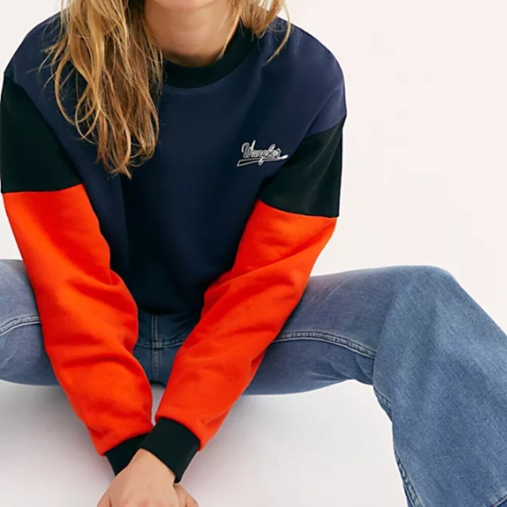 Wrangler Color Block Crew Neck